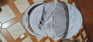 Hamaca para bebé gris con mando