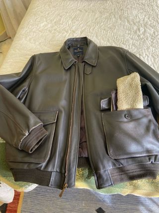 Chaqueta Cuero Brooks Brothers L