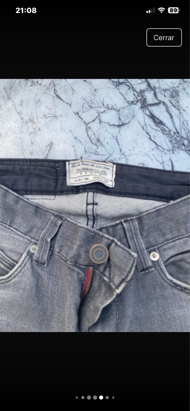 Lote 5 pantalones vaqueros y casuales tallas S/M