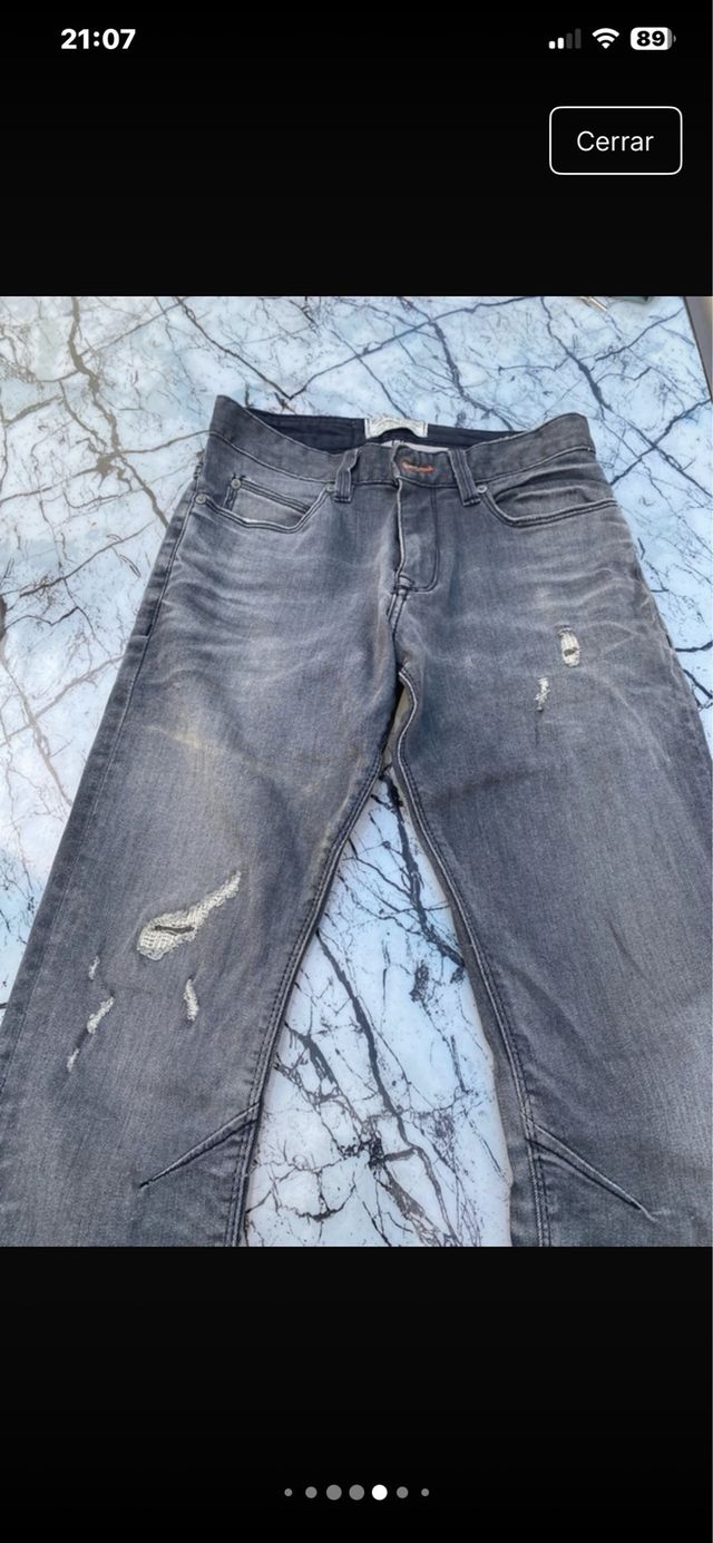 Lote 5 pantalones vaqueros y casuales tallas S/M