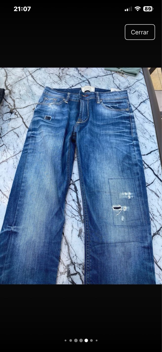 Lote 5 pantalones vaqueros y casuales tallas S/M