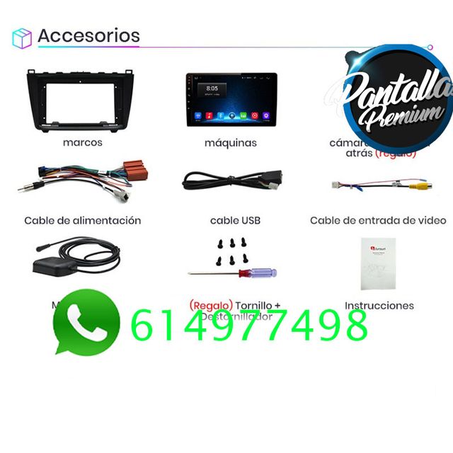 Radio Pantalla CARPLAY GPS USB para Mazda 6