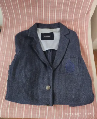 Americana Massimo Dutti azul