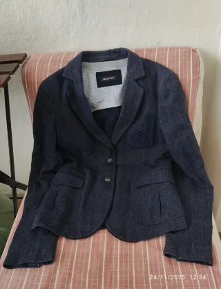 Americana Massimo Dutti azul