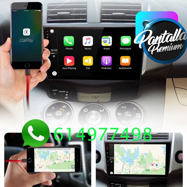 Radio Pantalla CARPLAY GPS USB para Toyota RAV4