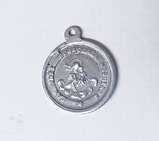 Medalla San Antonio y San José in Argento