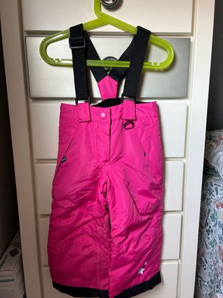 Pantalón de esquí infantil rosa