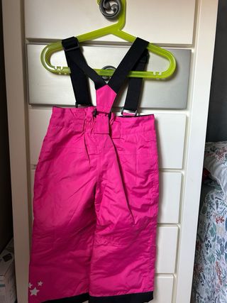 Pantalón de esquí infantil rosa