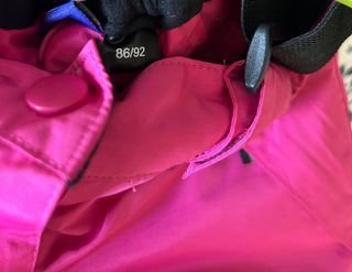 Pantalón de esquí infantil rosa