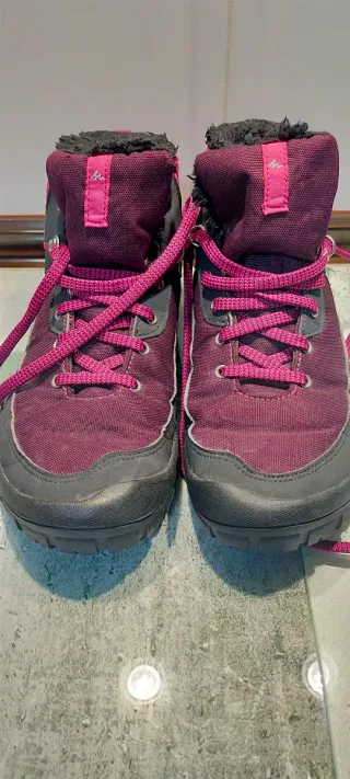 Botas de montaña niña rosa/morado