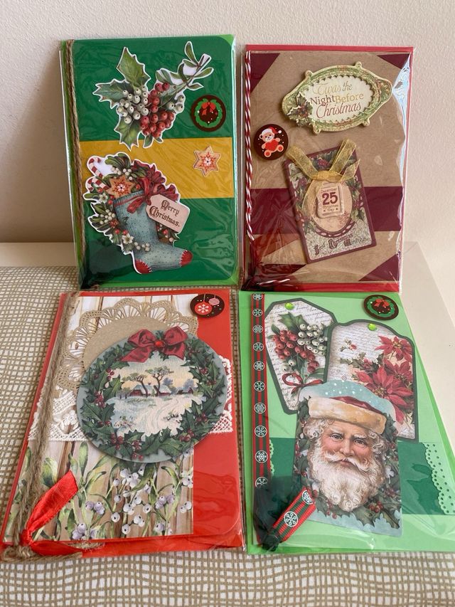 Tarjetas Navideñas Artesanales