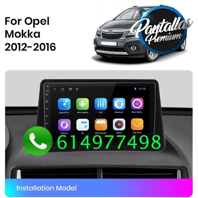 Radio pantalla CARPLAY GPS USB para Opel Mokka