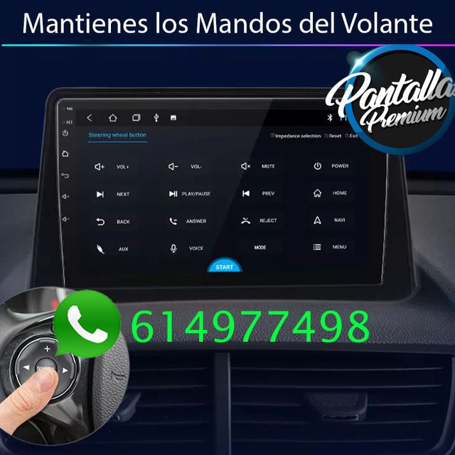 Radio pantalla CARPLAY GPS USB para Opel Mokka