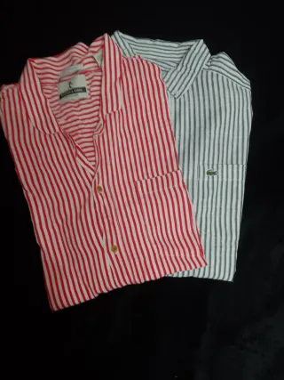 Camisas Rayas Scotch & Soda talla xl y Lacoste L