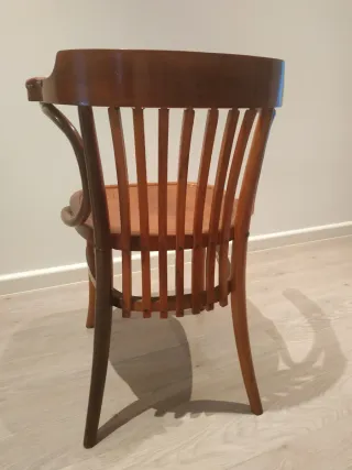 Sillas Vintage Madera y Cuero