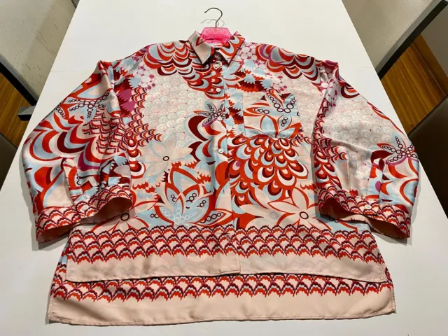 Camisa estampada manga larga