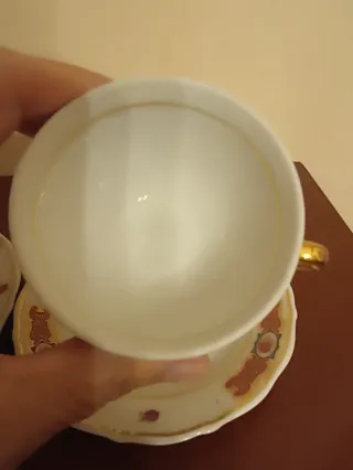 2 Tazzine da caffe 'Adamo Gold Collection'