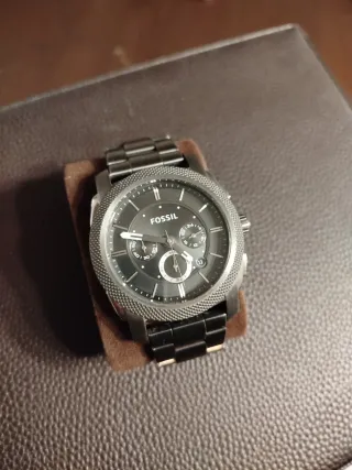 Reloj Fossil Negro y Plateado