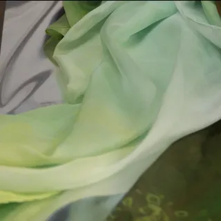 Conjunto Hanfu Tang Mujer Verde/Amarillo