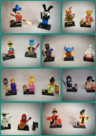 18 Figuras Disney 100 Años Lego Compatible
