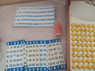 Juego Bingo Madera Metal