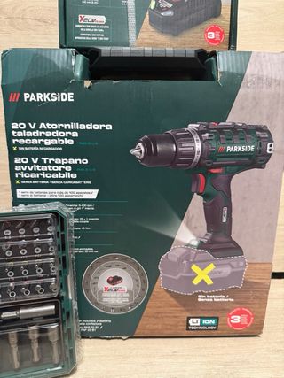 PARKSIDE Taladro Atornillador 20V + Batería
