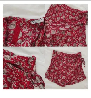 Falda pantalón pareo Zara