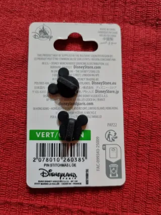 Pin Disneyland Stitch Elfo Navidad