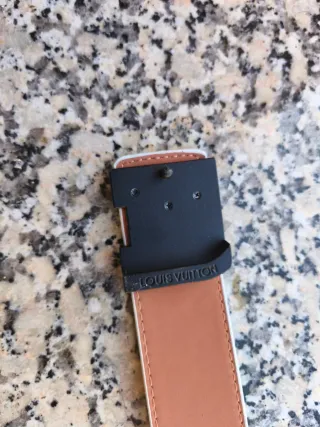 Cintura Louis Vuitton Monogram Grigio