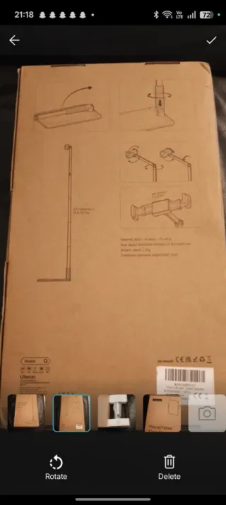 Supporto da pavimento VIJIM per telefono/tablet