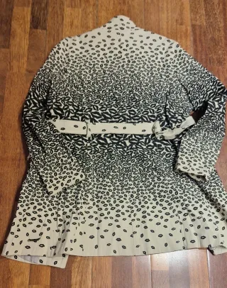 Chaqueta Desigual T48 Beige/Negra