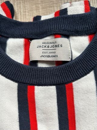 Jersey Jack & Jones Rayas Azul Rojo Blanco