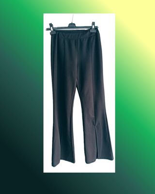 Pantalón Doralisa negro con abertura