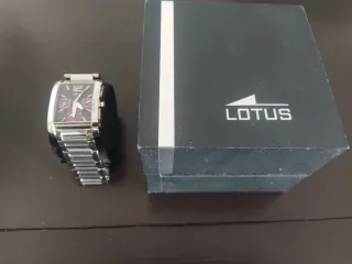 Reloj Caballero Lotus Plata y Morado