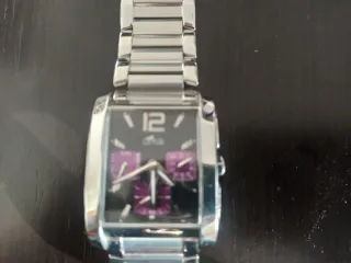 Reloj Caballero Lotus Plata y Morado