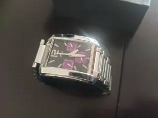 Reloj Caballero Lotus Plata y Morado