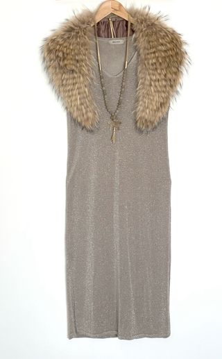 VESTIDO FIESTA DORADO