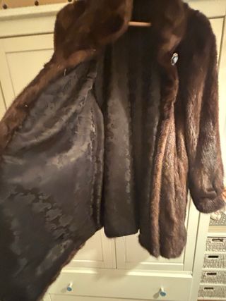 Abrigo Vintage tipo Visón. No envío. Últ. semana