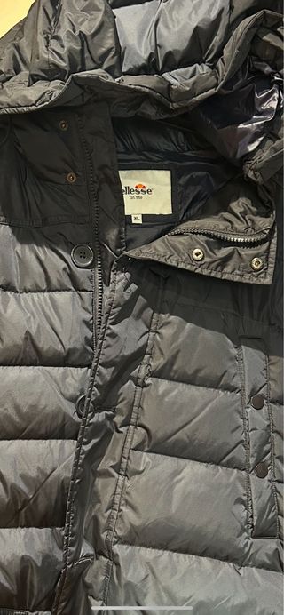 Chaqueta acolchada hombre negra