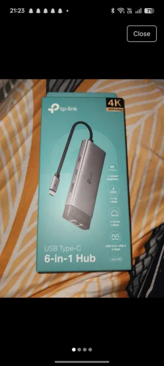 TP-Link USB-C 6-in-1 Hub 4K HDMI PD RJ45