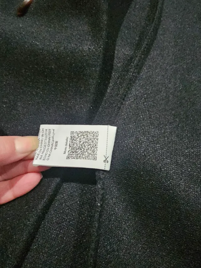 Abrigo negro talla XS nuevo