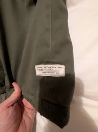 Parka verde militar talla L