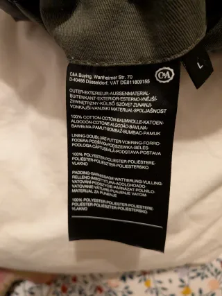 Parka verde militar talla L