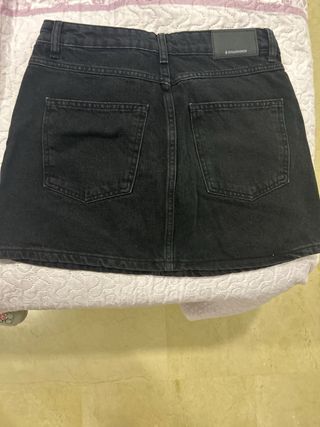 Falda vaquera negra
