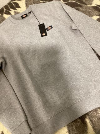 Sudadera Dickies Gris Logo Pequeño