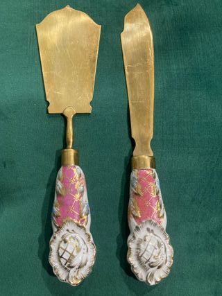 Posate vintage Uchatius Bronce dipinte a mano