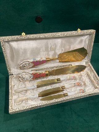 Posate vintage Uchatius Bronce dipinte a mano