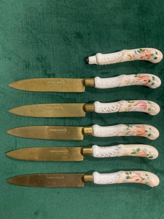 Posate vintage Uchatius Bronce dipinte a mano