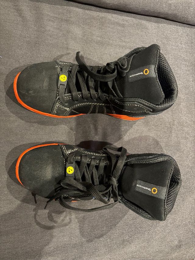 Botas de Trabajo Sparco Unisex Negras/Naranjas