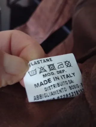 Giacca donna similpelle marrone nuova